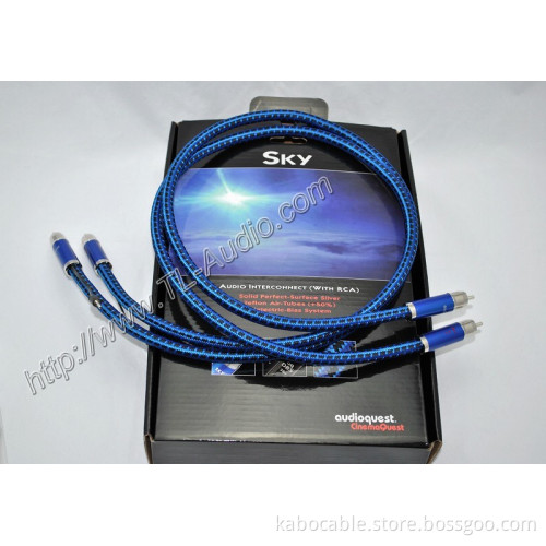 AudioQuest Sky Interconnect Cable RCA Audiocable with 72V DBS pair 100% original new